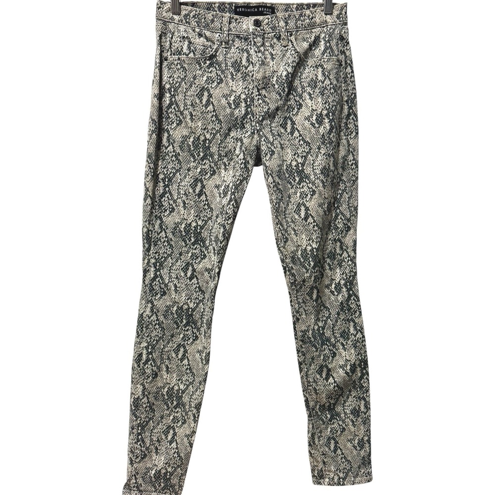 Veronica Beard Kate‎ Snake Print High Rise Skinny Jeans Size 29 / 8 - $298
